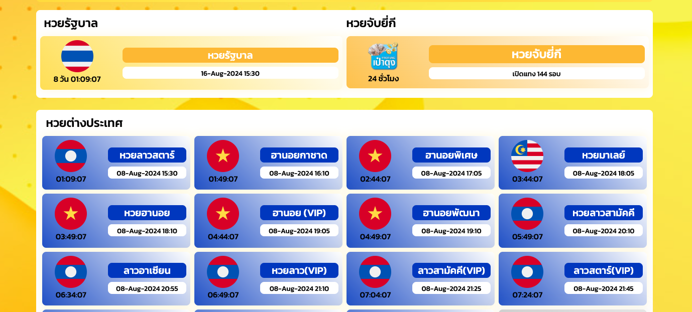 หวยยอดนิยม